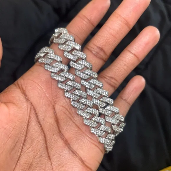 Silver Cuban Link Chain Necklace